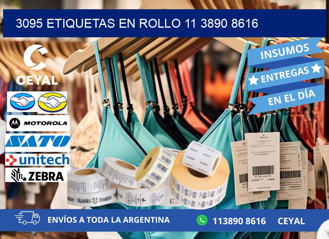 3095 ETIQUETAS EN ROLLO 11 3890 8616