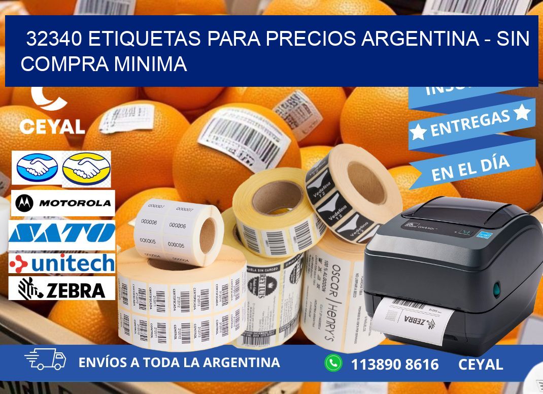 32340 ETIQUETAS PARA PRECIOS ARGENTINA – SIN COMPRA MINIMA
