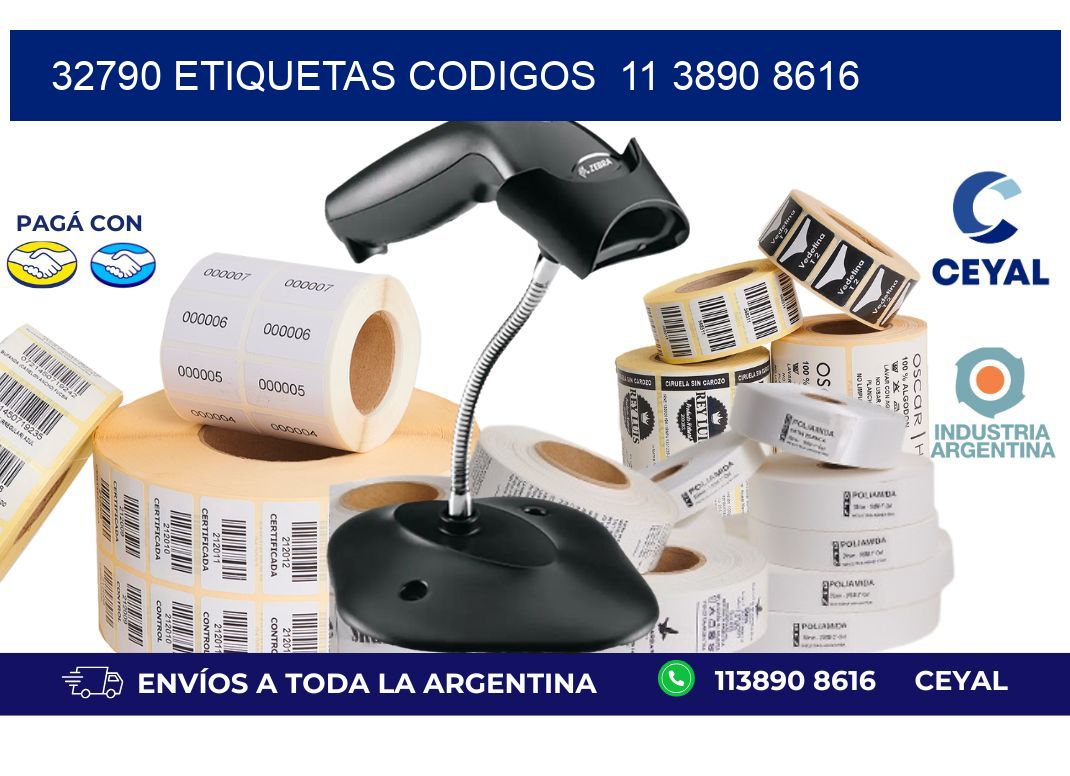 32790 ETIQUETAS CODIGOS 11 3890 8616