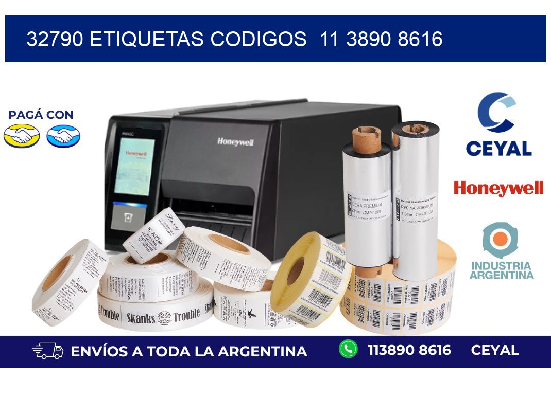 32790 ETIQUETAS CODIGOS 11 3890 8616