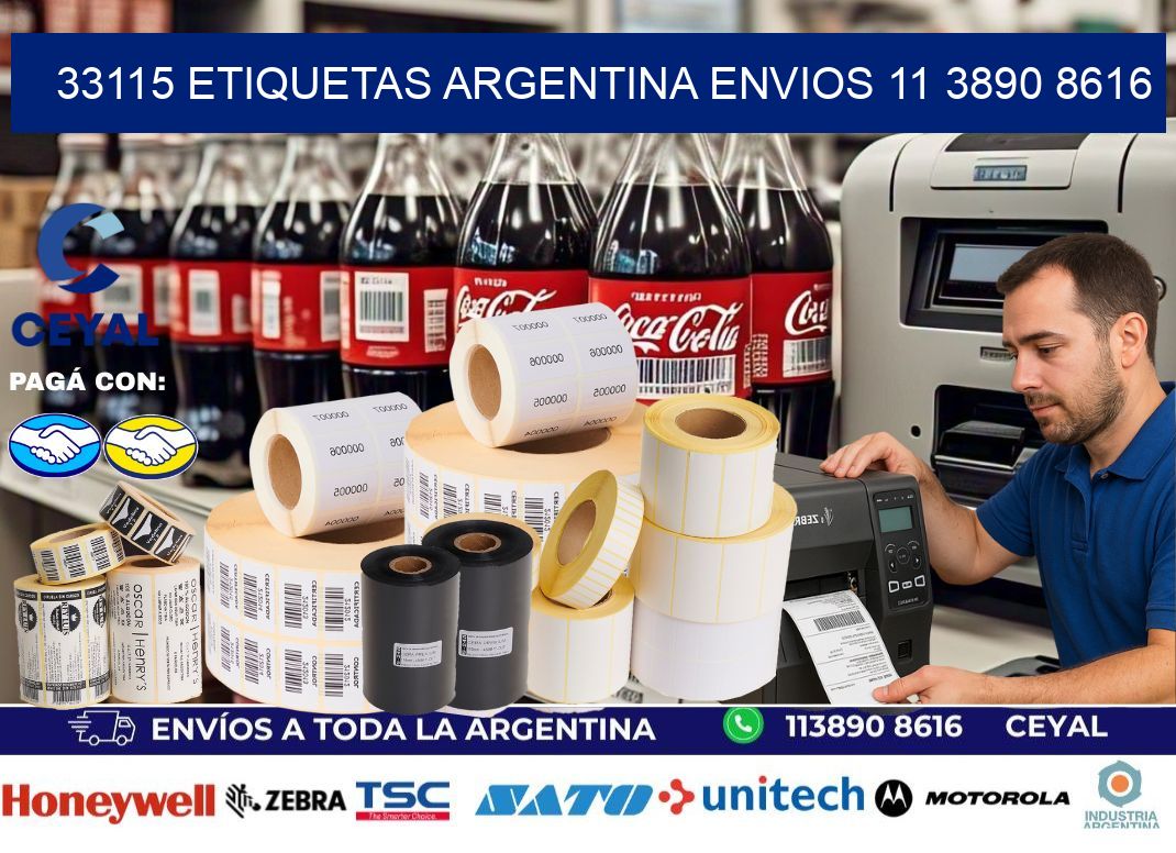 33115 ETIQUETAS ARGENTINA ENVIOS 11 3890 8616