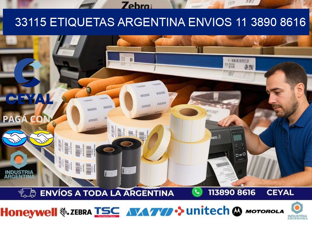 33115 ETIQUETAS ARGENTINA ENVIOS 11 3890 8616