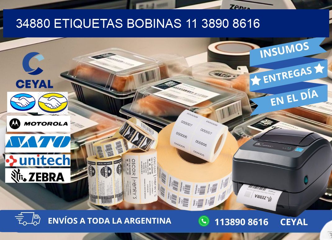 34880 ETIQUETAS BOBINAS 11 3890 8616