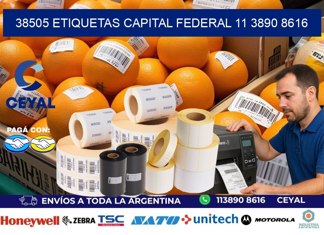 38505 ETIQUETAS CAPITAL FEDERAL 11 3890 8616