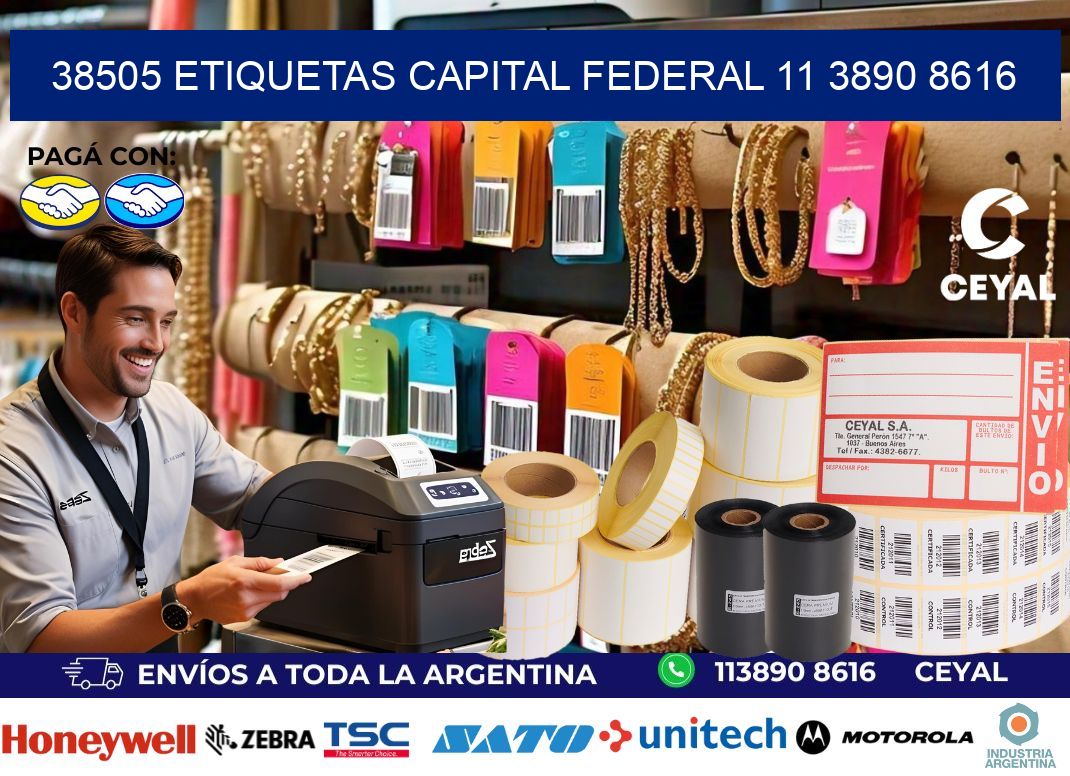 38505 ETIQUETAS CAPITAL FEDERAL 11 3890 8616