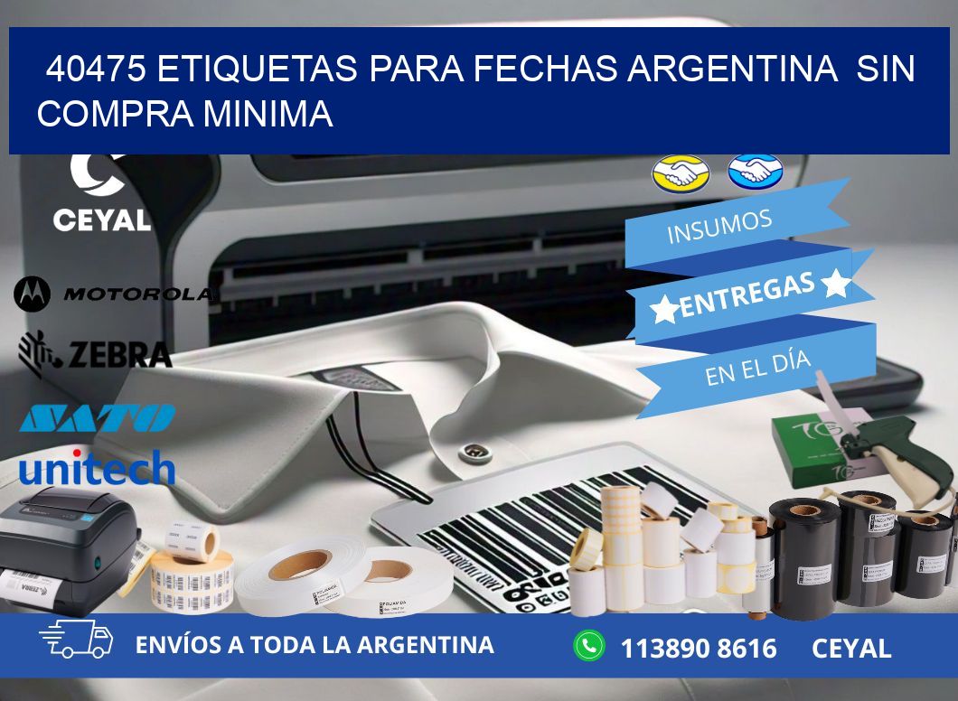 40475 ETIQUETAS PARA FECHAS ARGENTINA SIN COMPRA MINIMA