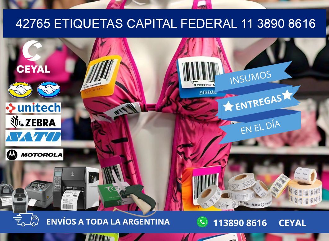 42765 ETIQUETAS CAPITAL FEDERAL 11 3890 8616