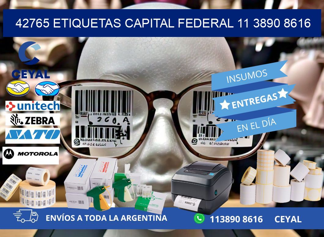 42765 ETIQUETAS CAPITAL FEDERAL 11 3890 8616