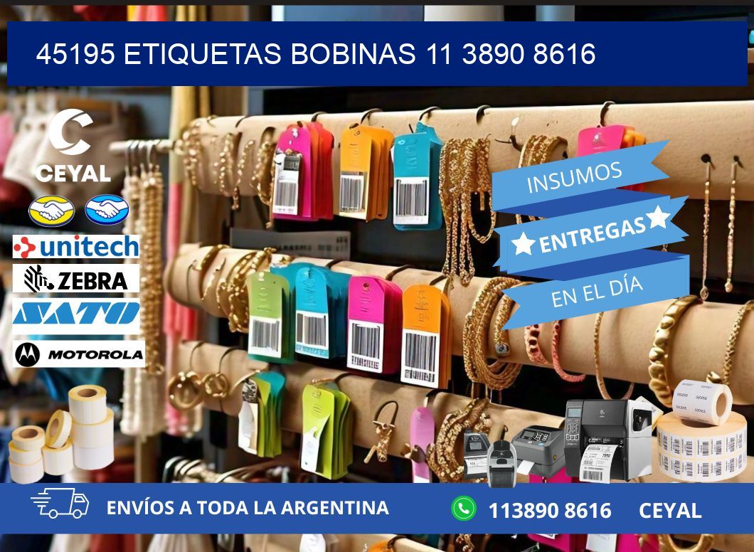 45195 ETIQUETAS BOBINAS 11 3890 8616