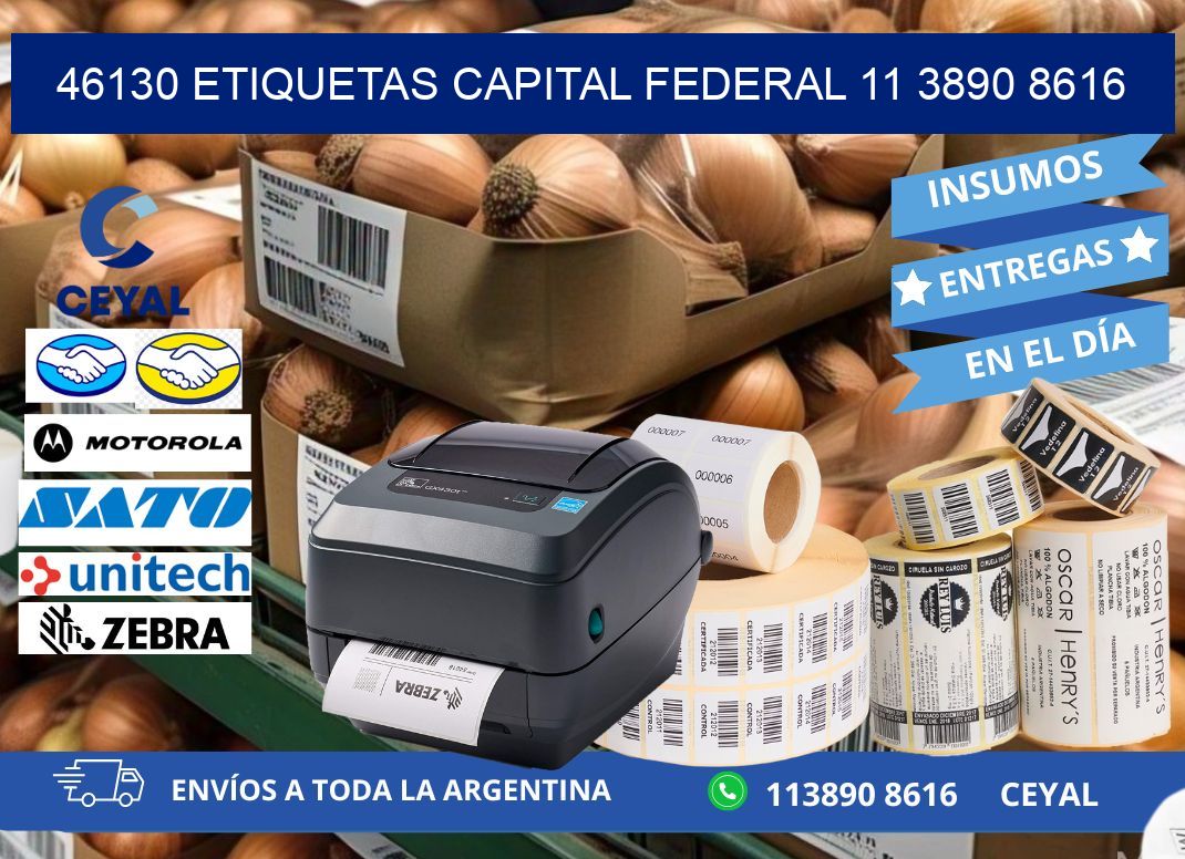 46130 ETIQUETAS CAPITAL FEDERAL 11 3890 8616