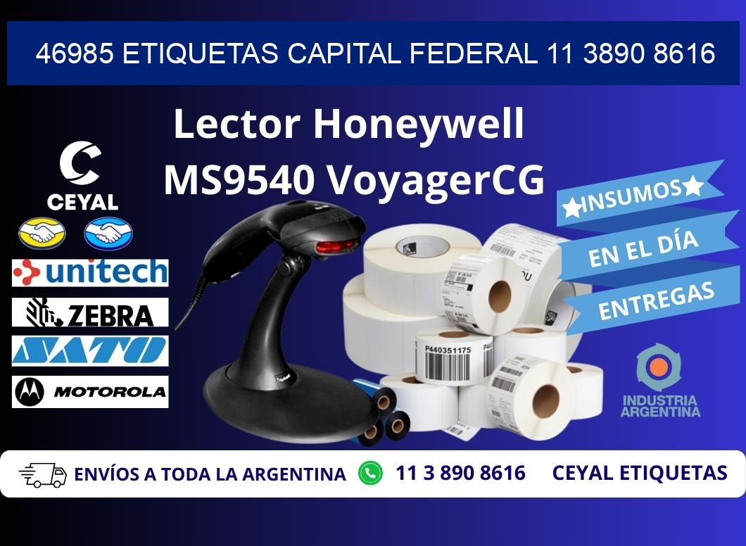 46985 ETIQUETAS CAPITAL FEDERAL 11 3890 8616