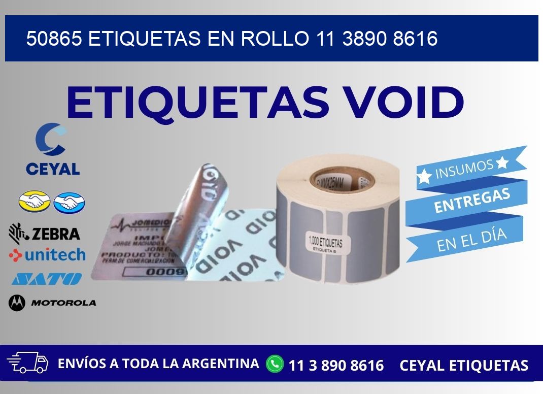 50865 ETIQUETAS EN ROLLO 11 3890 8616
