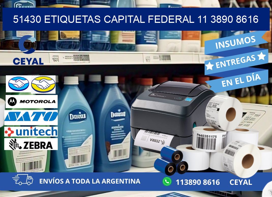 51430 ETIQUETAS CAPITAL FEDERAL 11 3890 8616