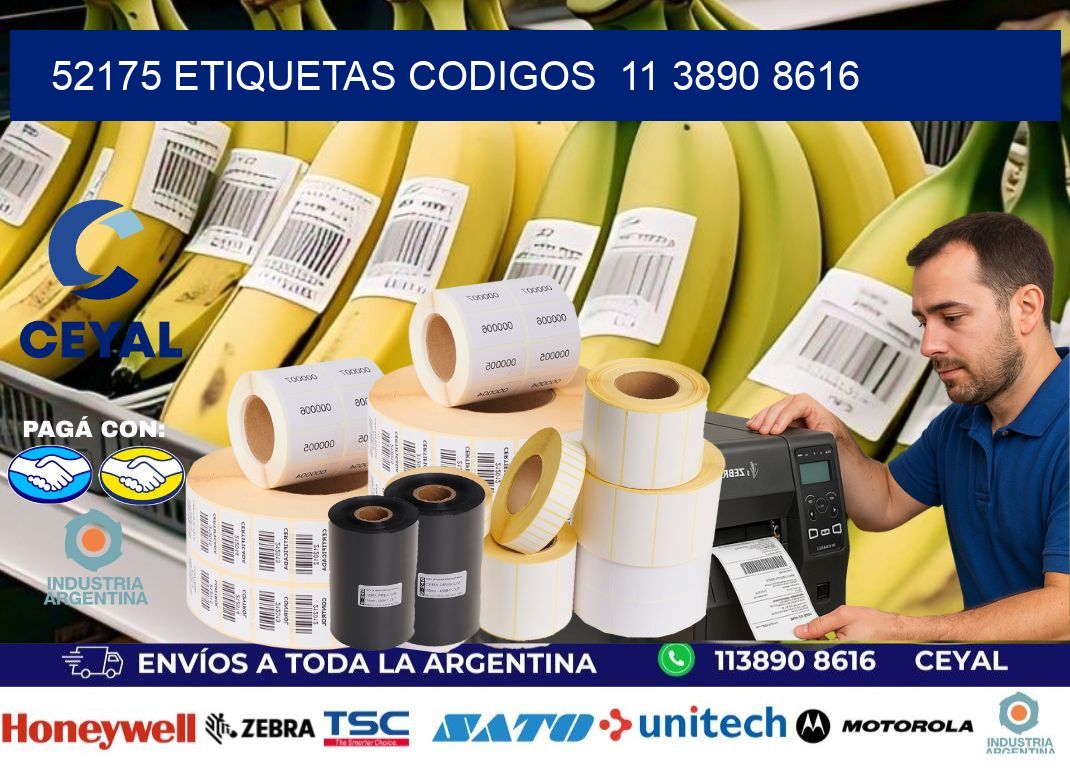 52175 ETIQUETAS CODIGOS  11 3890 8616