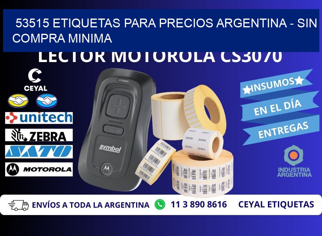 53515 ETIQUETAS PARA PRECIOS ARGENTINA – SIN COMPRA MINIMA