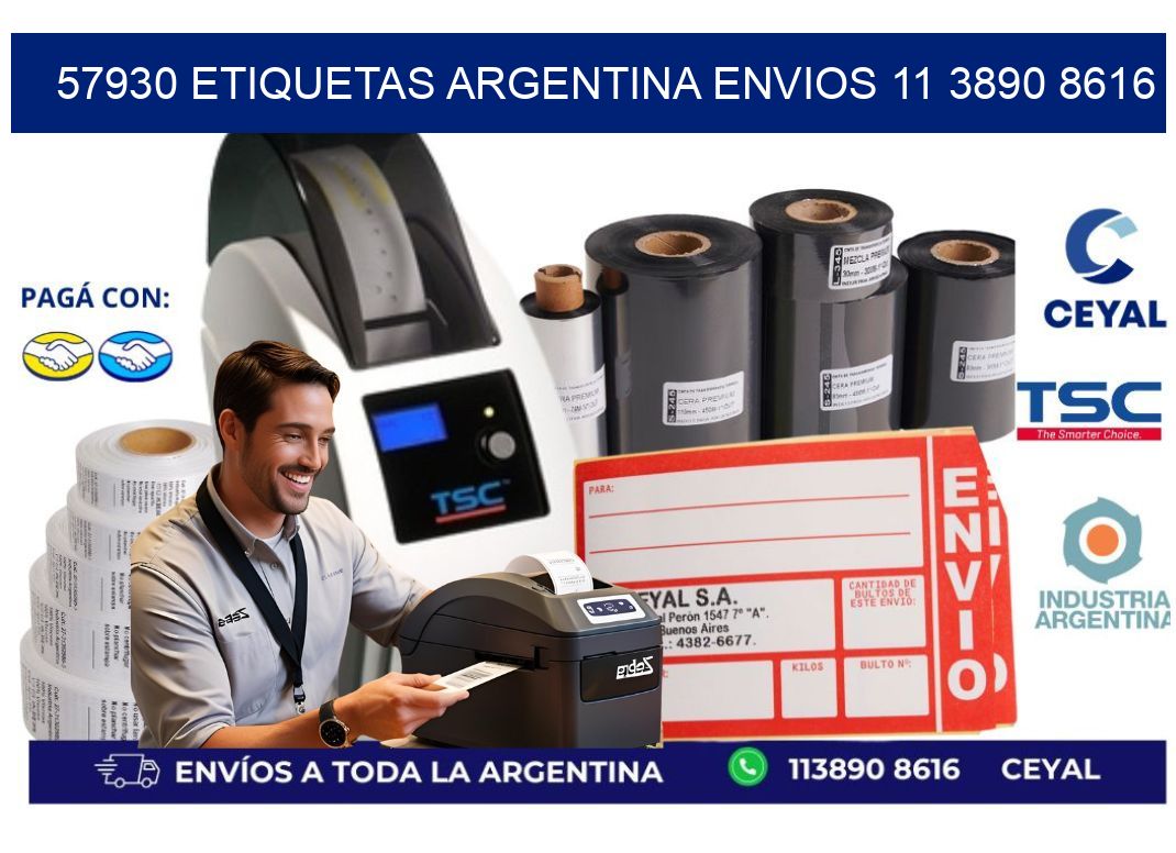 57930 ETIQUETAS ARGENTINA ENVIOS 11 3890 8616