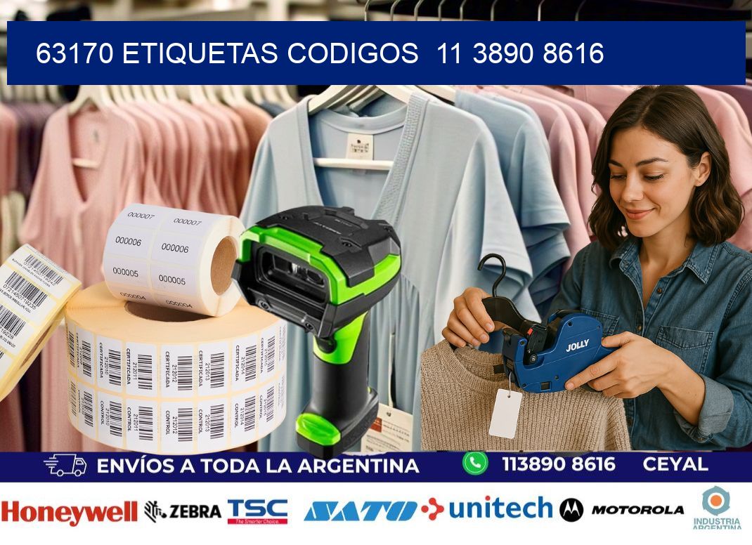 63170 ETIQUETAS CODIGOS  11 3890 8616