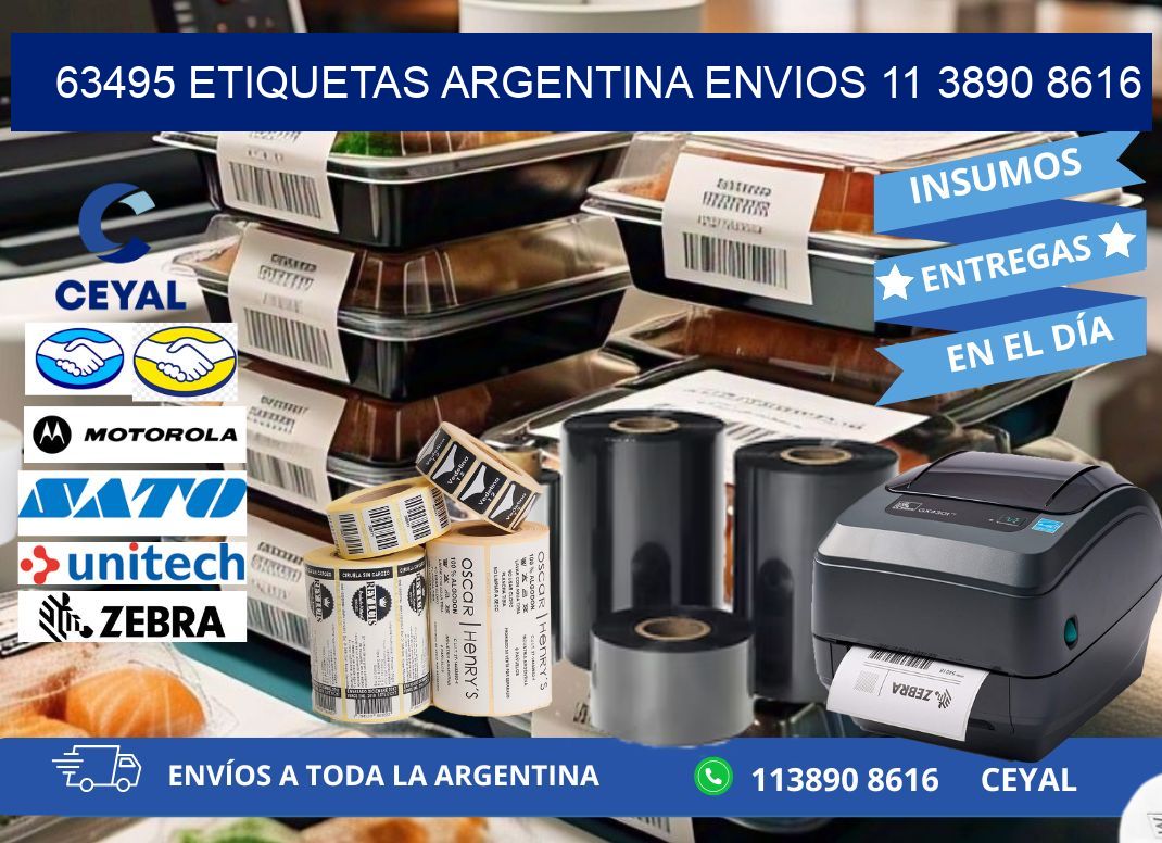 63495 ETIQUETAS ARGENTINA ENVIOS 11 3890 8616