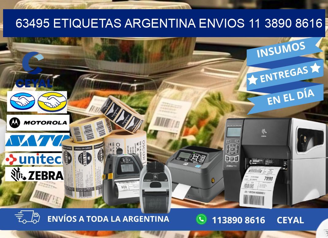 63495 ETIQUETAS ARGENTINA ENVIOS 11 3890 8616