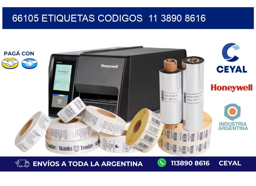 66105 ETIQUETAS CODIGOS 11 3890 8616