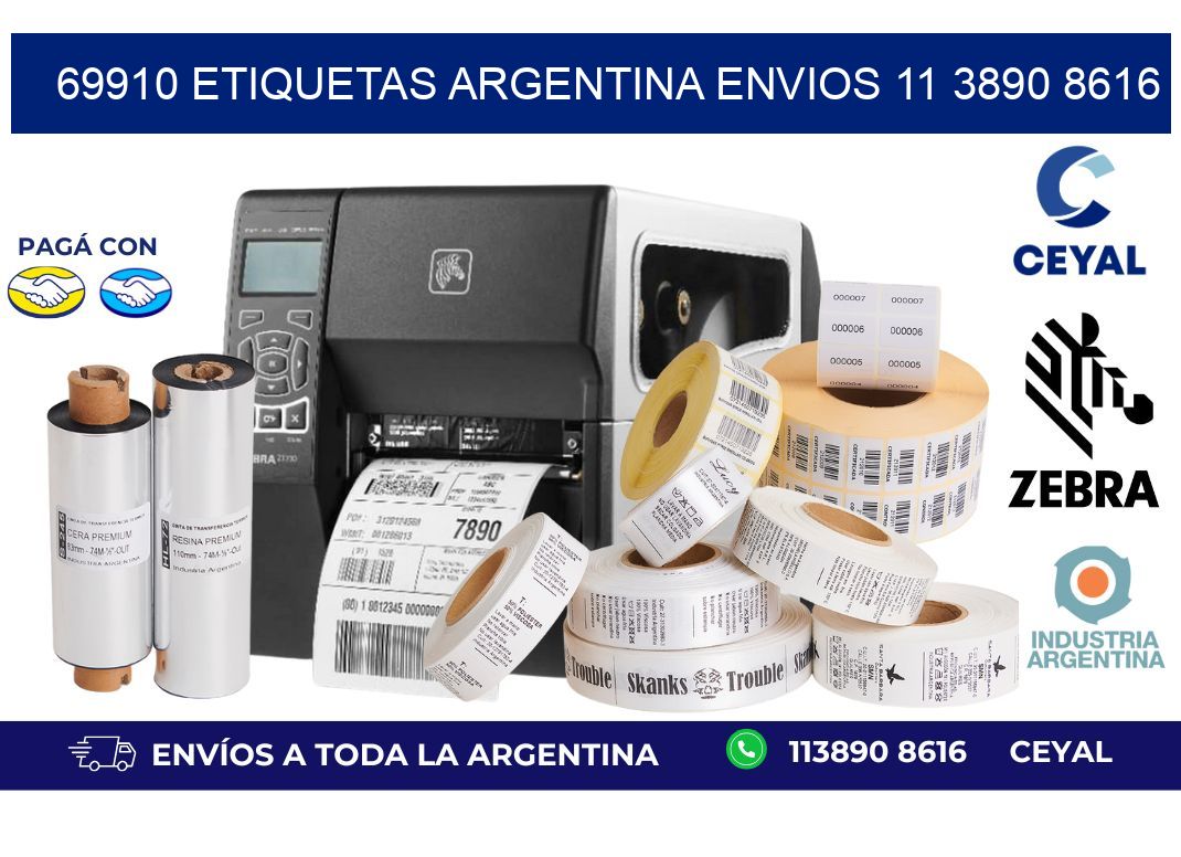 69910 ETIQUETAS ARGENTINA ENVIOS 11 3890 8616
