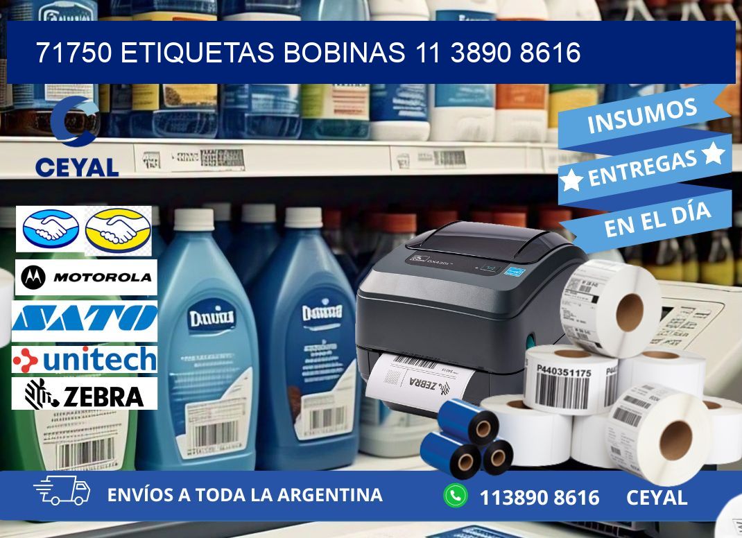71750 ETIQUETAS BOBINAS 11 3890 8616