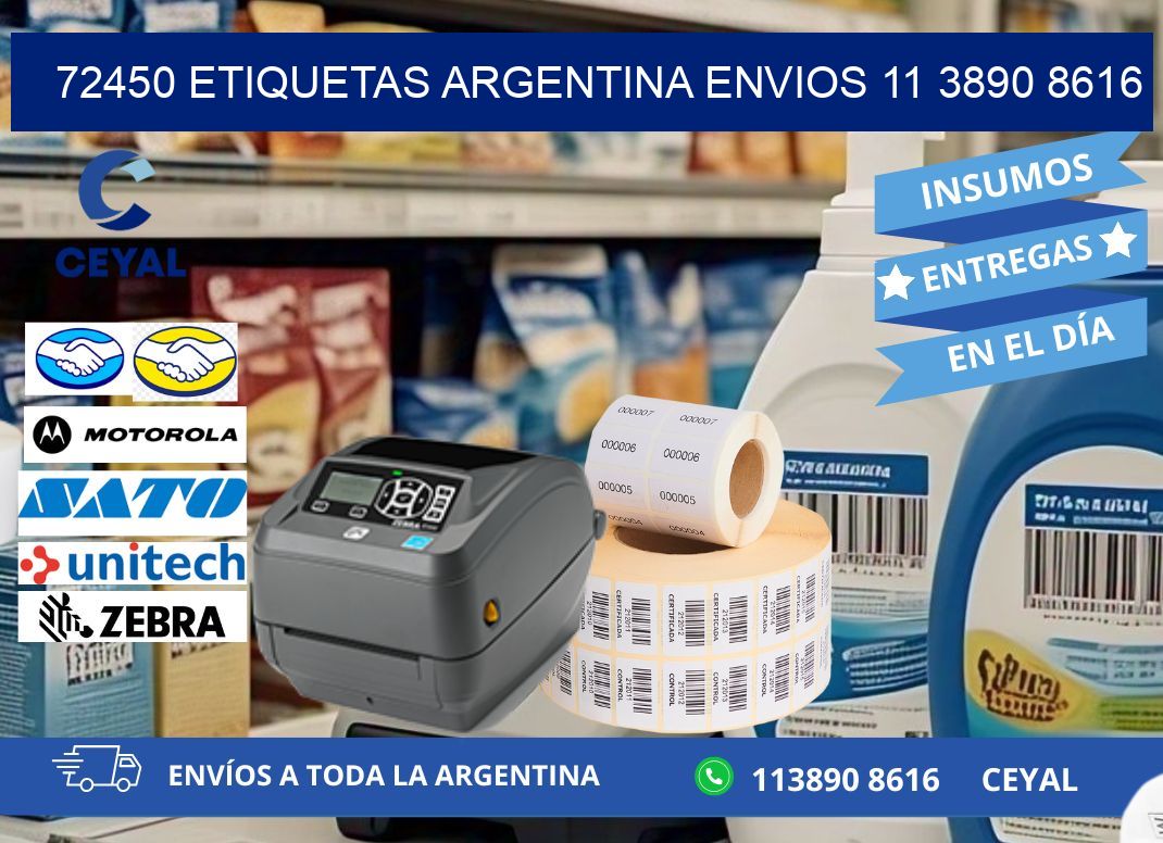 72450 ETIQUETAS ARGENTINA ENVIOS 11 3890 8616