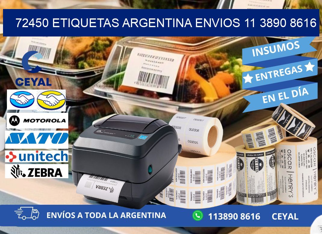 72450 ETIQUETAS ARGENTINA ENVIOS 11 3890 8616