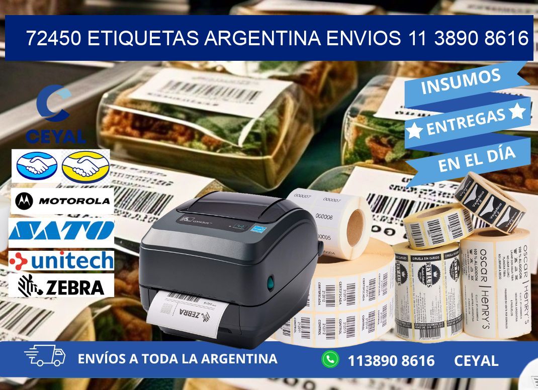 72450 ETIQUETAS ARGENTINA ENVIOS 11 3890 8616