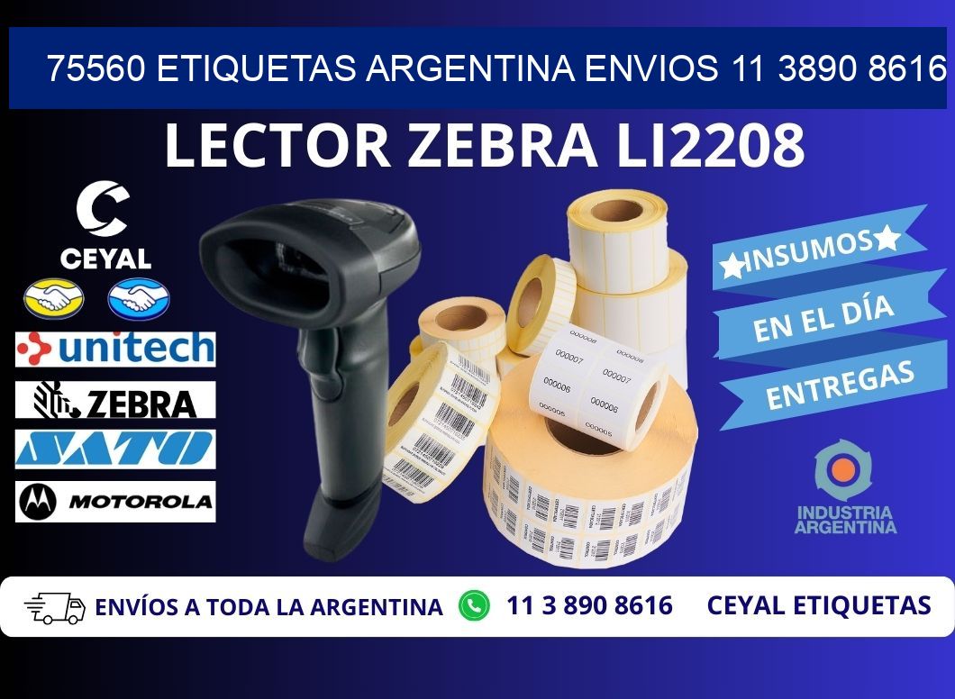 75560 ETIQUETAS ARGENTINA ENVIOS 11 3890 8616