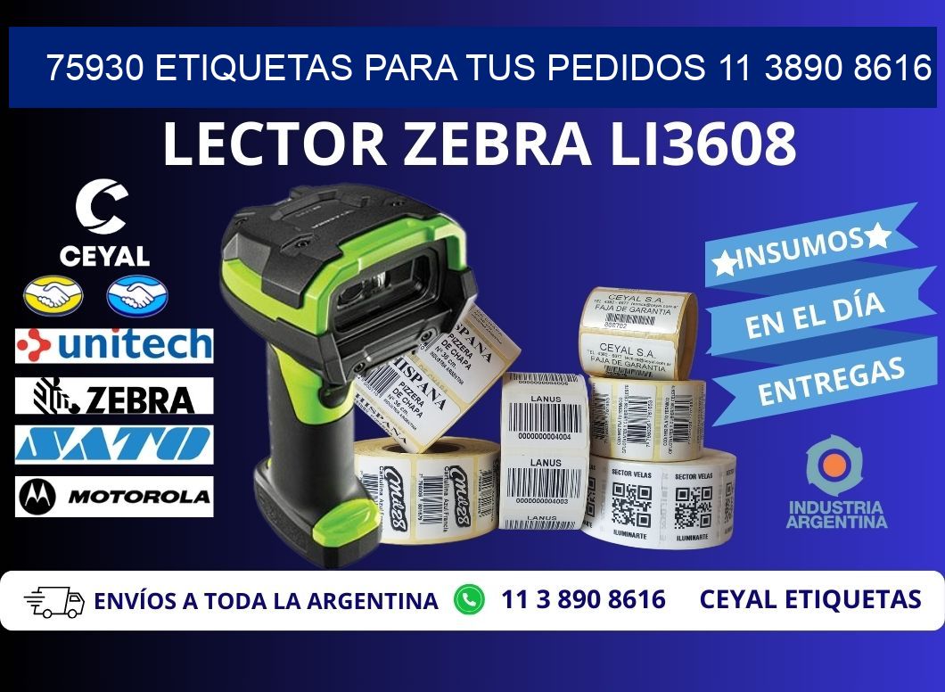 75930 ETIQUETAS PARA TUS PEDIDOS 11 3890 8616