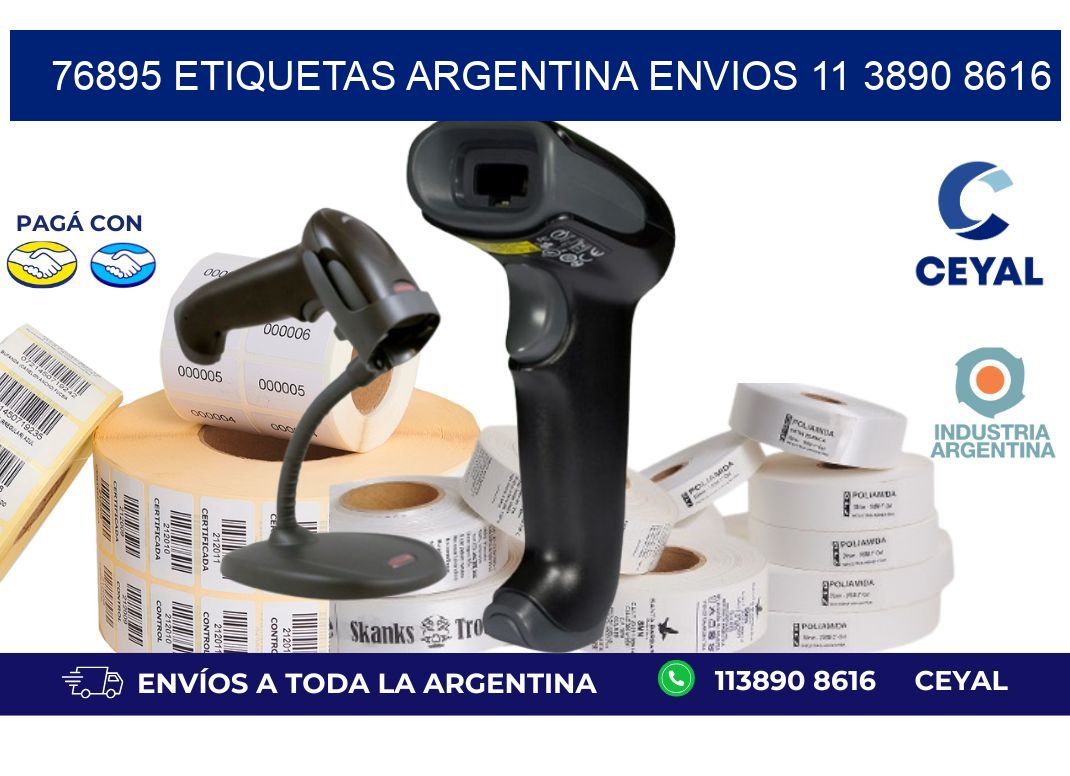 76895 ETIQUETAS ARGENTINA ENVIOS 11 3890 8616