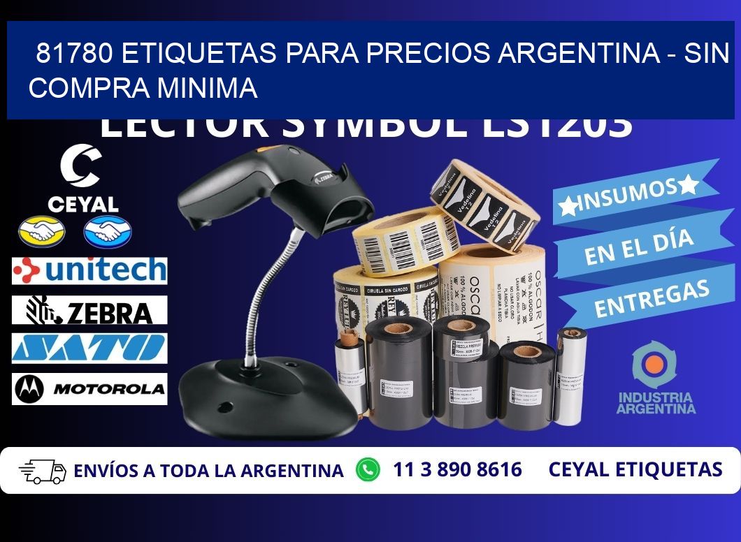 81780 ETIQUETAS PARA PRECIOS ARGENTINA – SIN COMPRA MINIMA