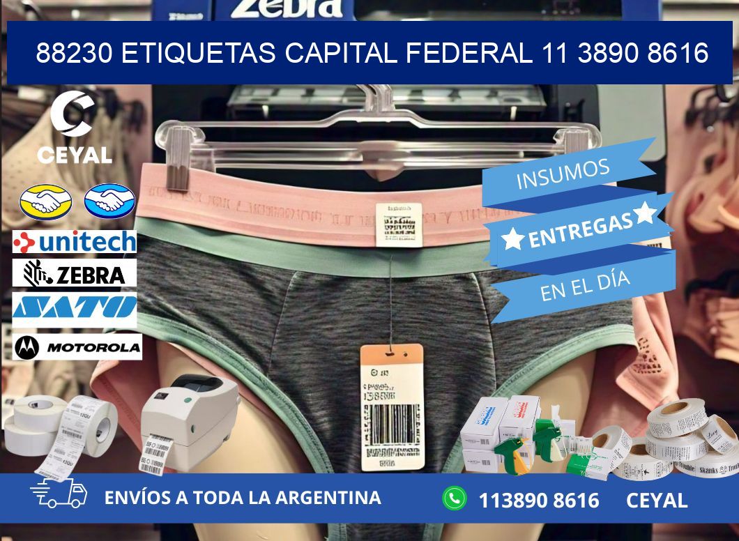 88230 ETIQUETAS CAPITAL FEDERAL 11 3890 8616
