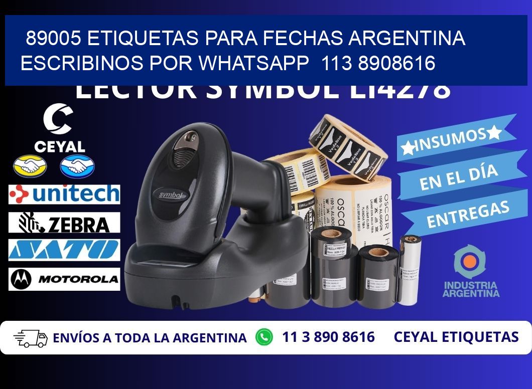 89005 ETIQUETAS PARA FECHAS ARGENTINA ESCRIBINOS POR WHATSAPP  113 8908616