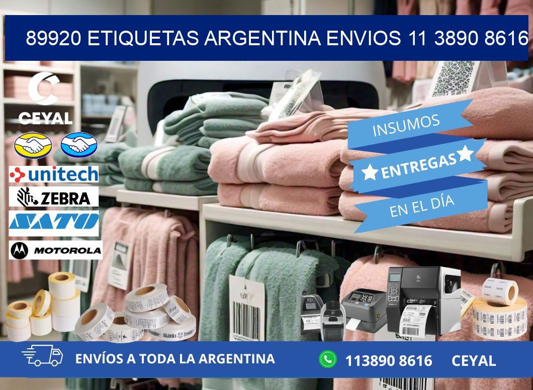 89920 ETIQUETAS ARGENTINA ENVIOS 11 3890 8616