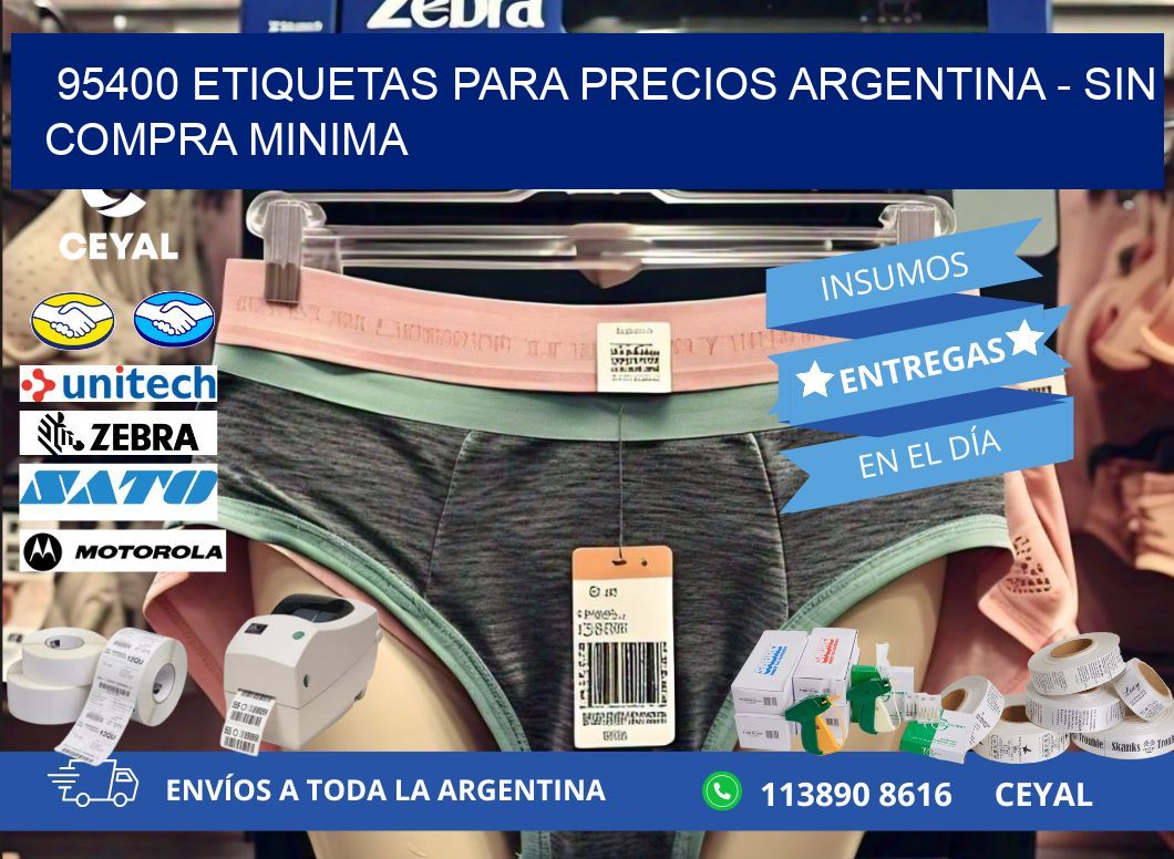 95400 ETIQUETAS PARA PRECIOS ARGENTINA - SIN COMPRA MINIMA