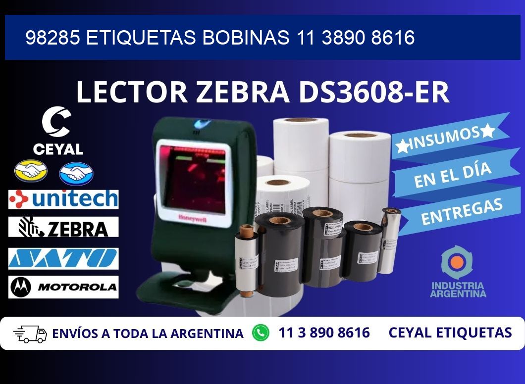 98285 ETIQUETAS BOBINAS 11 3890 8616