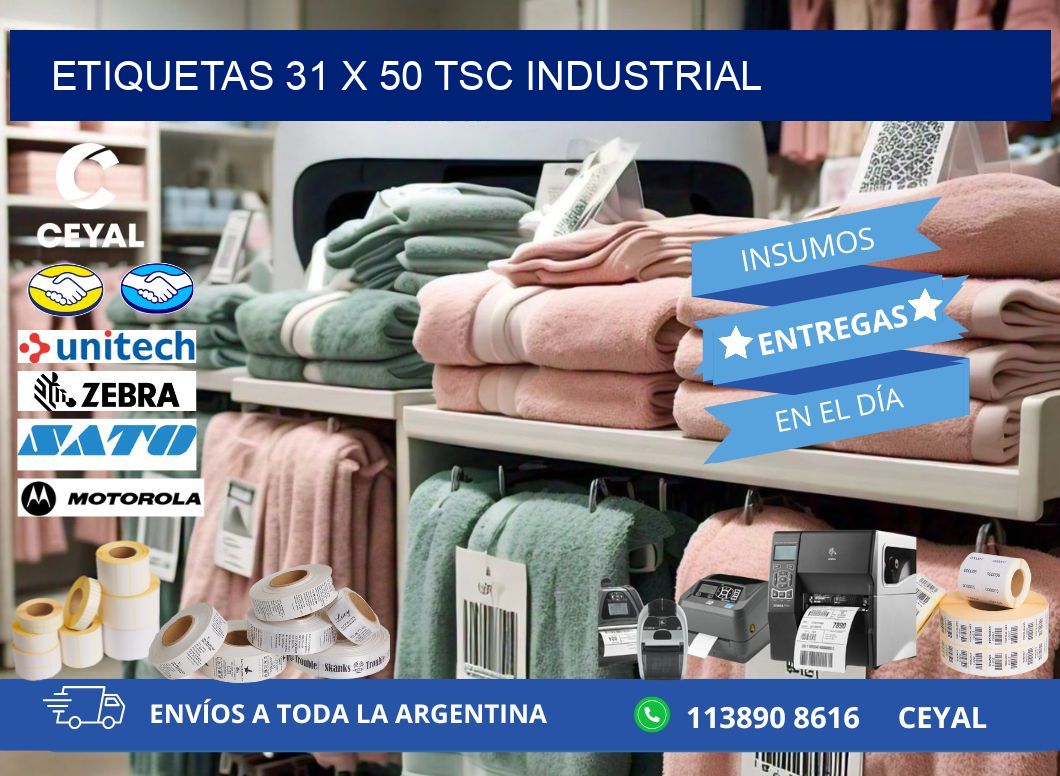 ETIQUETAS 31 x 50 TSC INDUSTRIAL