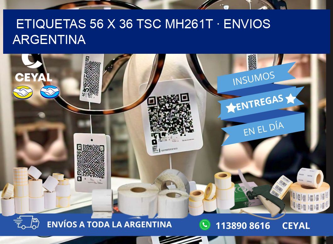 ETIQUETAS 56 x 36 TSC MH261T · ENVIOS ARGENTINA
