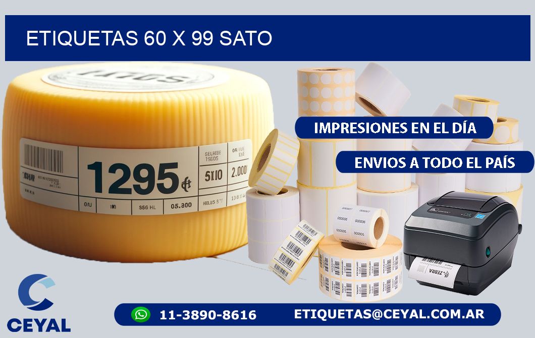 ETIQUETAS 60 x 99 SATO