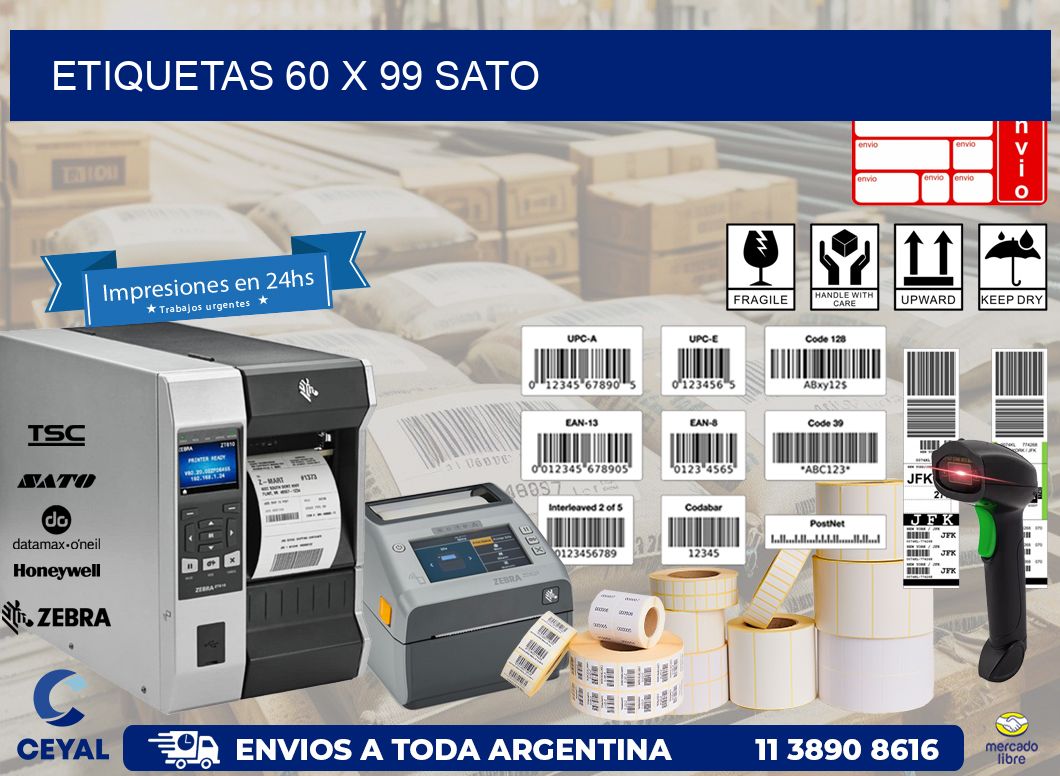 ETIQUETAS 60 x 99 SATO