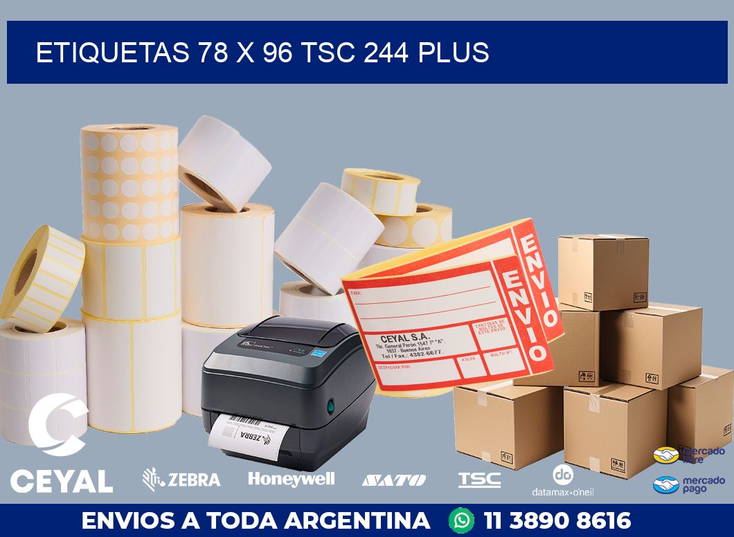 ETIQUETAS 78 x 96 TSC 244 PLUS