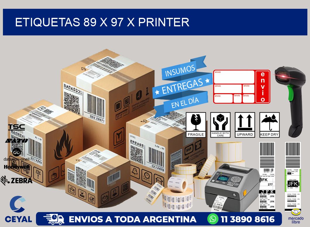 ETIQUETAS 89 x 97 X PRINTER