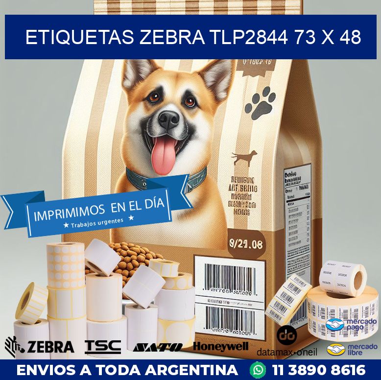 ETIQUETAS Zebra TLP2844 73 x 48