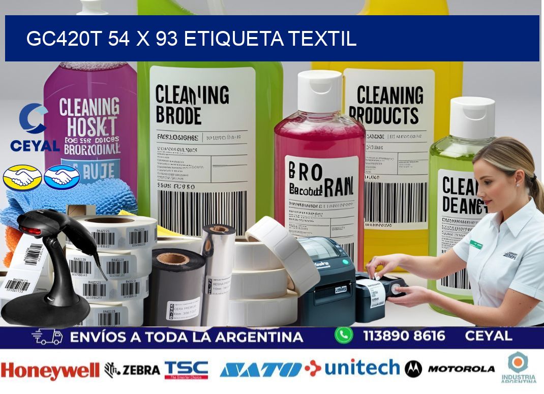 GC420T 54 x 93 ETIQUETA TEXTIL