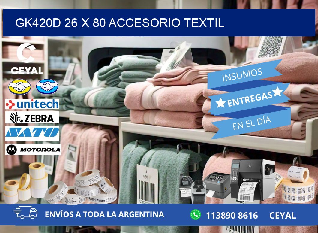 GK420D 26 x 80 ACCESORIO TEXTIL