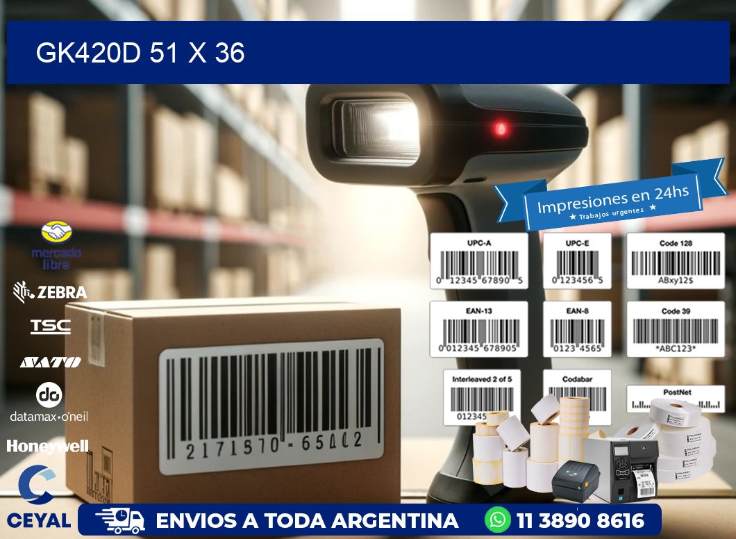 GK420D 51 x 36