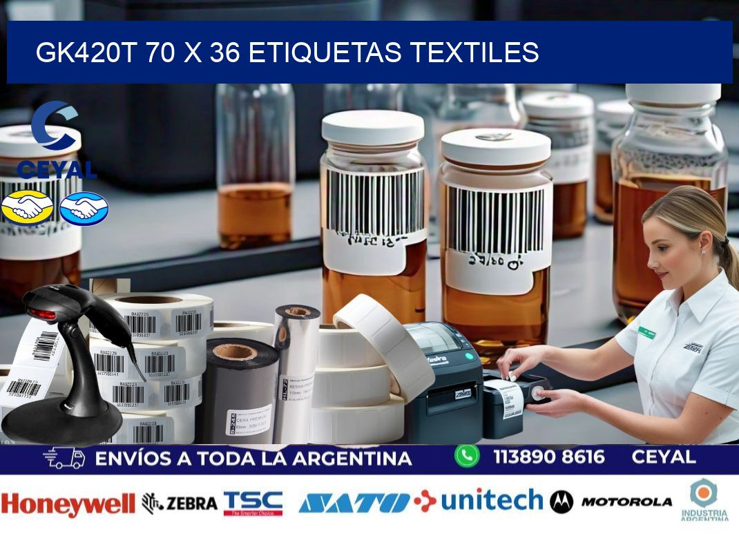 GK420T 70 x 36 ETIQUETAS TEXTILES