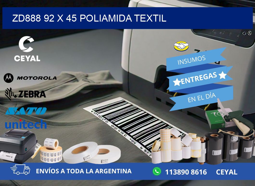 ZD888 92 x 45 POLIAMIDA TEXTIL